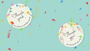 Create Unforgettable Events with Personalised Stickers for Party Bags 2 Thank You Stickers